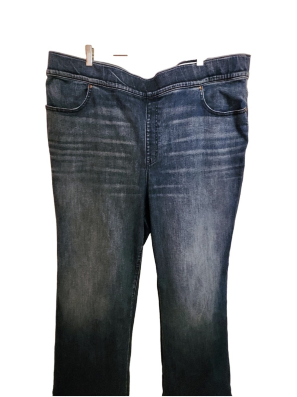 Lane Bryant High Rise Pull On Wide Leg Faded Bootcut Jeans 26 - Picture 2 of 8